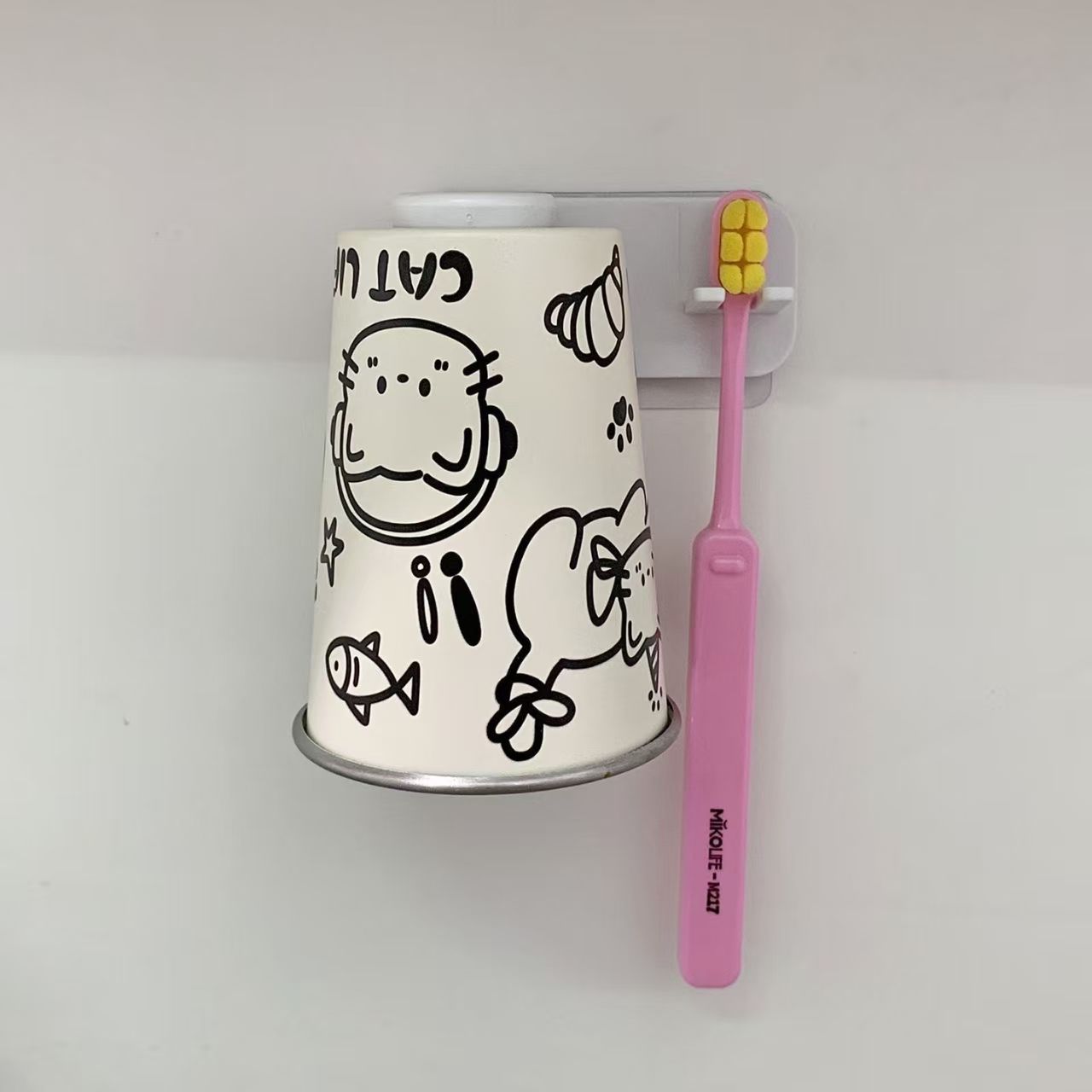 Wandmontierter Zahnbürstenhalter mit Verspieltem Tierdesign Brehn