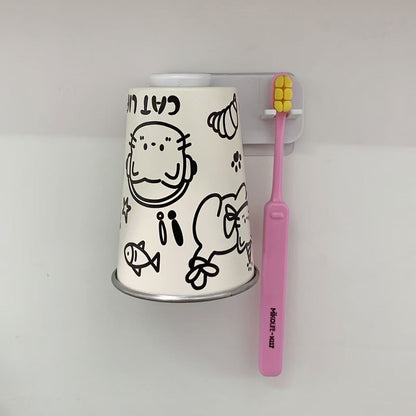 Wandmontierter Zahnbürstenhalter mit Verspieltem Tierdesign Brehn