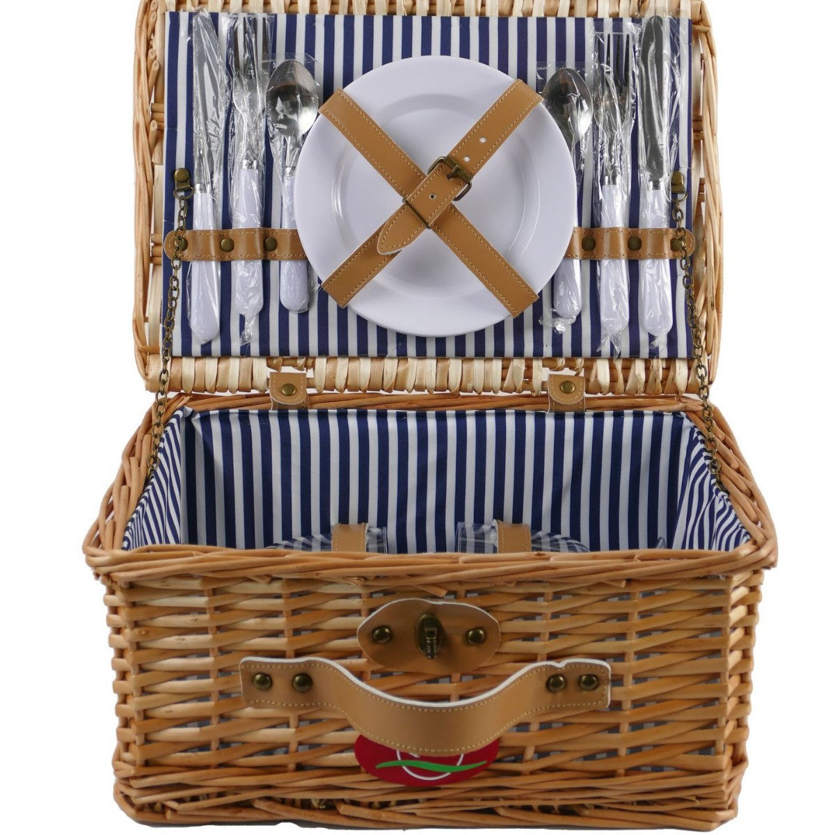 Damen Picknickkorb mit integriertem Geschirrset Brehn