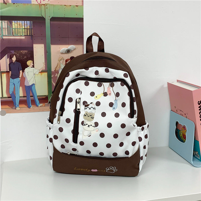 Verspieltes Punkte Design Rucksack