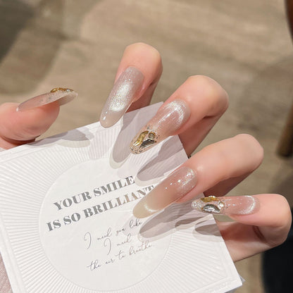 Glitter-Beschichtet Press-On Nagelverlängerungen Brehn