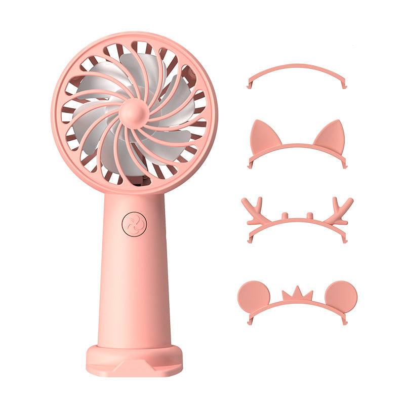 Damen Tragbarer Mini-Handventilator mit kreativen Ohren-Design Brehn