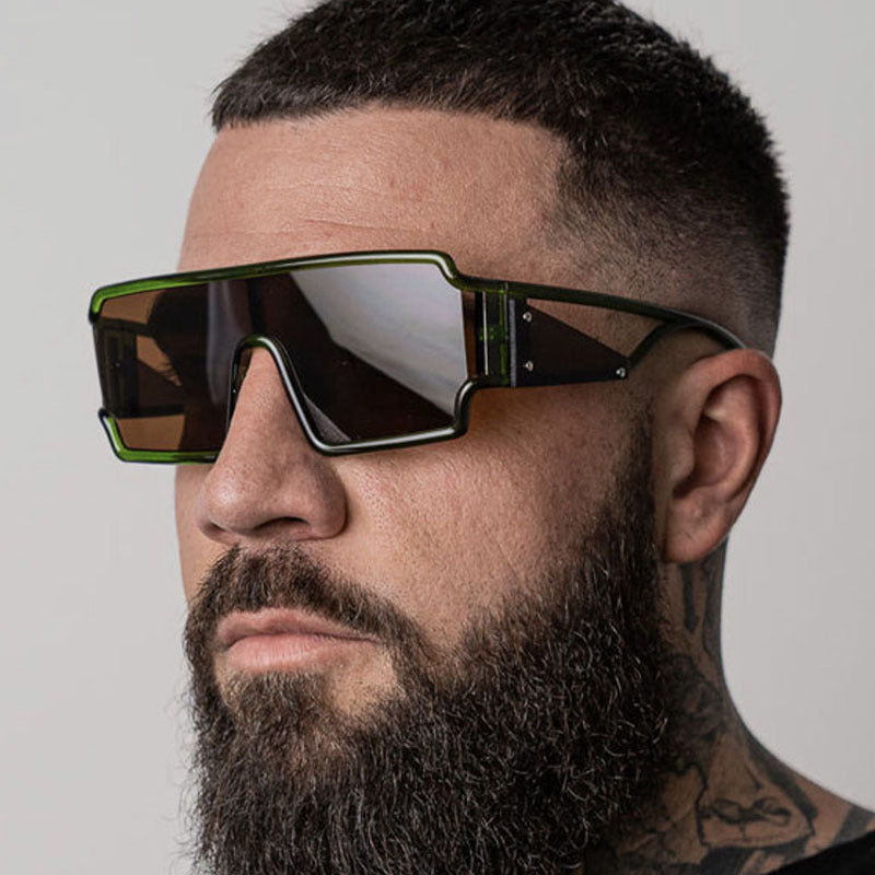 Damen modische Sportsonnenbrille mit futuristischem Design Brehn
