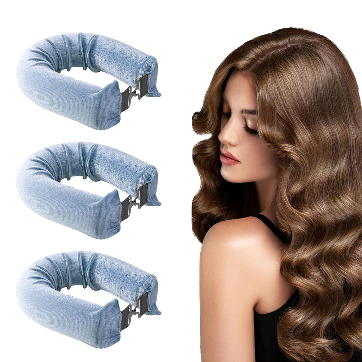 Hitzefreies Lockenstab-Set