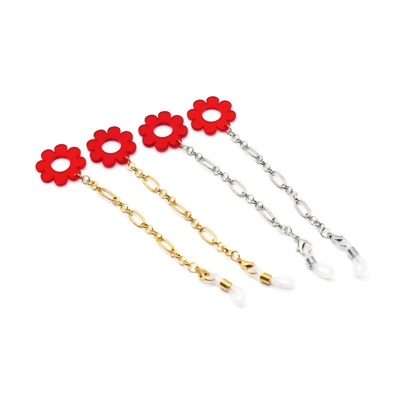Blumenmuster-Brillenhalter-Kette Brehn