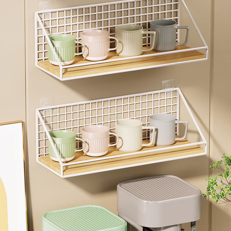 Wandmontierter Küchen-Organizer-Regal