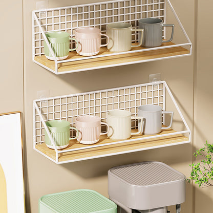 Wandmontierter Küchen-Organizer-Regal