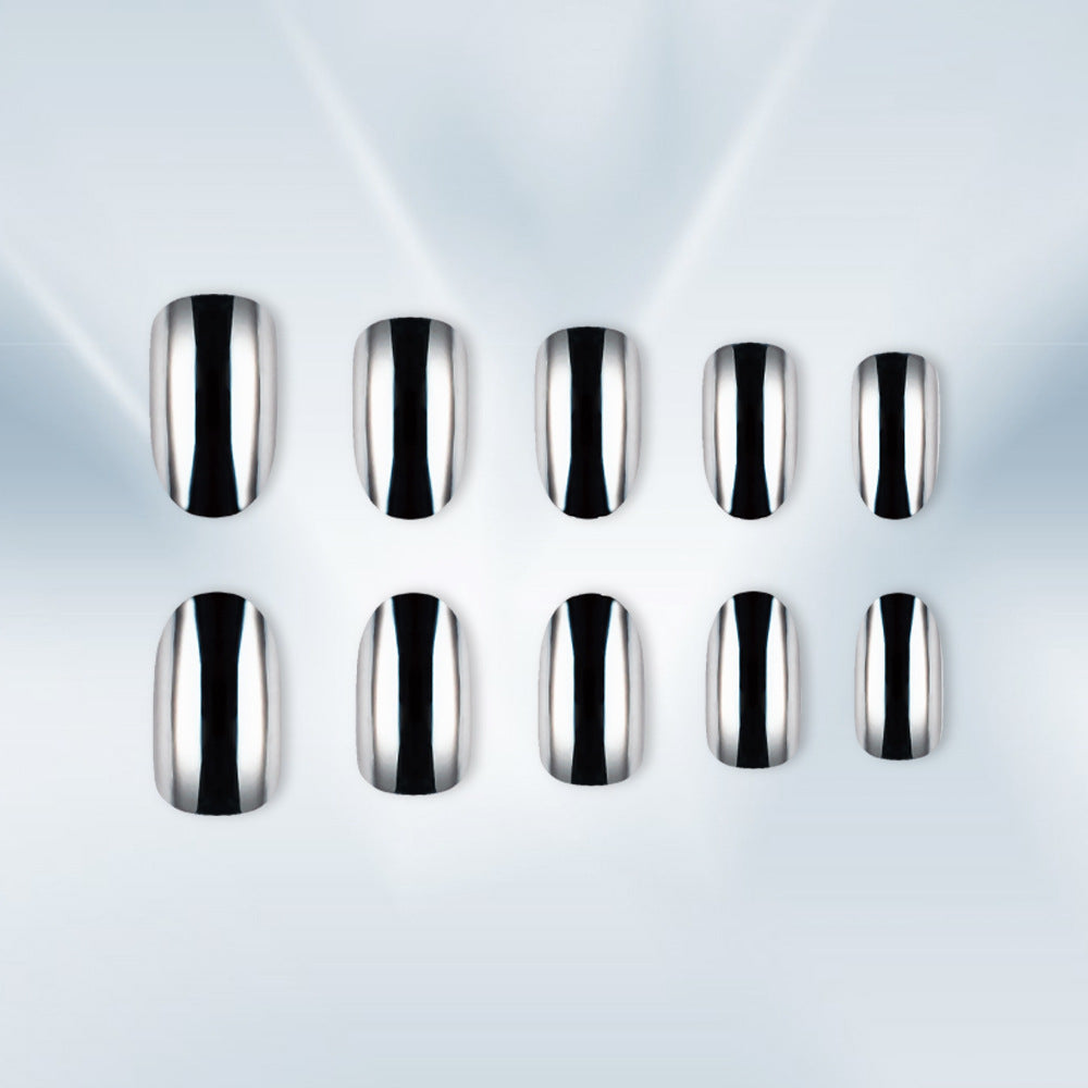 Metallic Finish Nail Art Brehn