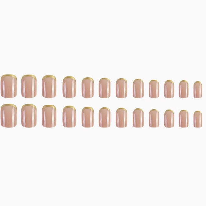 Luxuriöse goldverzierte Gel-Nagelveränderungen Brehn