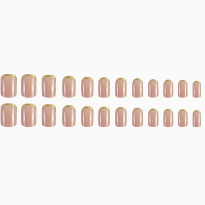 Luxuriöse goldverzierte Gel-Nagelveränderungen Brehn
