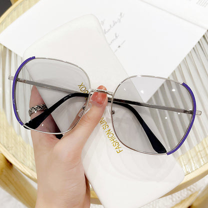 Damen Große quadratische Sonnenbrille mit hochwertigem Metallrahmen Brehn