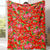 Blumenmuster Kuscheldecke