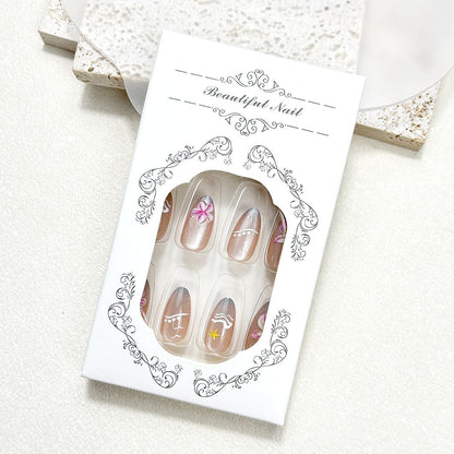 Dekoratives Press-On Nageldesign Brehn
