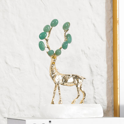 Elegante dekorative Hirschskulptur