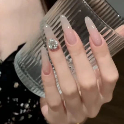 Ombre Stiletto Press-On-Nagelverlängerungen Brehn