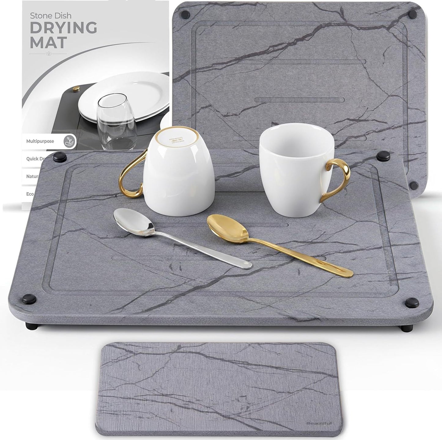 Stone Dish Drying Mat Brehn