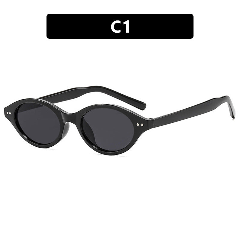 Damen Katzenaugen-Sonnenbrille mit einzigartigem Muster Brehn
