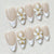 Elegante floral-verzierte Press-On-Nagelset Brehn