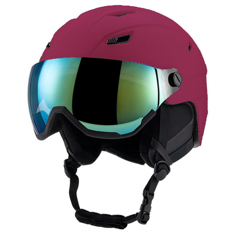 Hochleistungs-Skihelm mit integriertem Visier Brehn