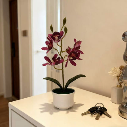 Realistische Orchideen Dekorative Pflanze