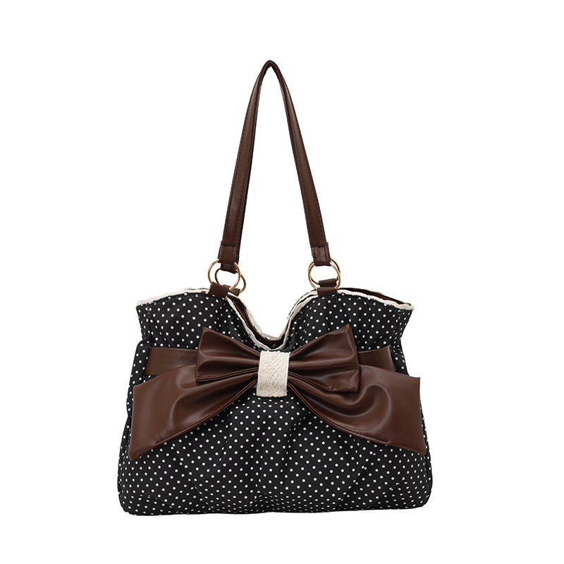 WoBow-Verzierte Pünktchen-Handtasche Brehn