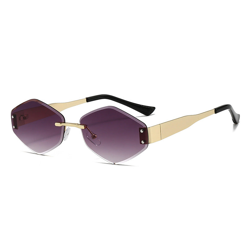 Damen modische Sonnenbrille im trendigen Hexagon-Design Brehn