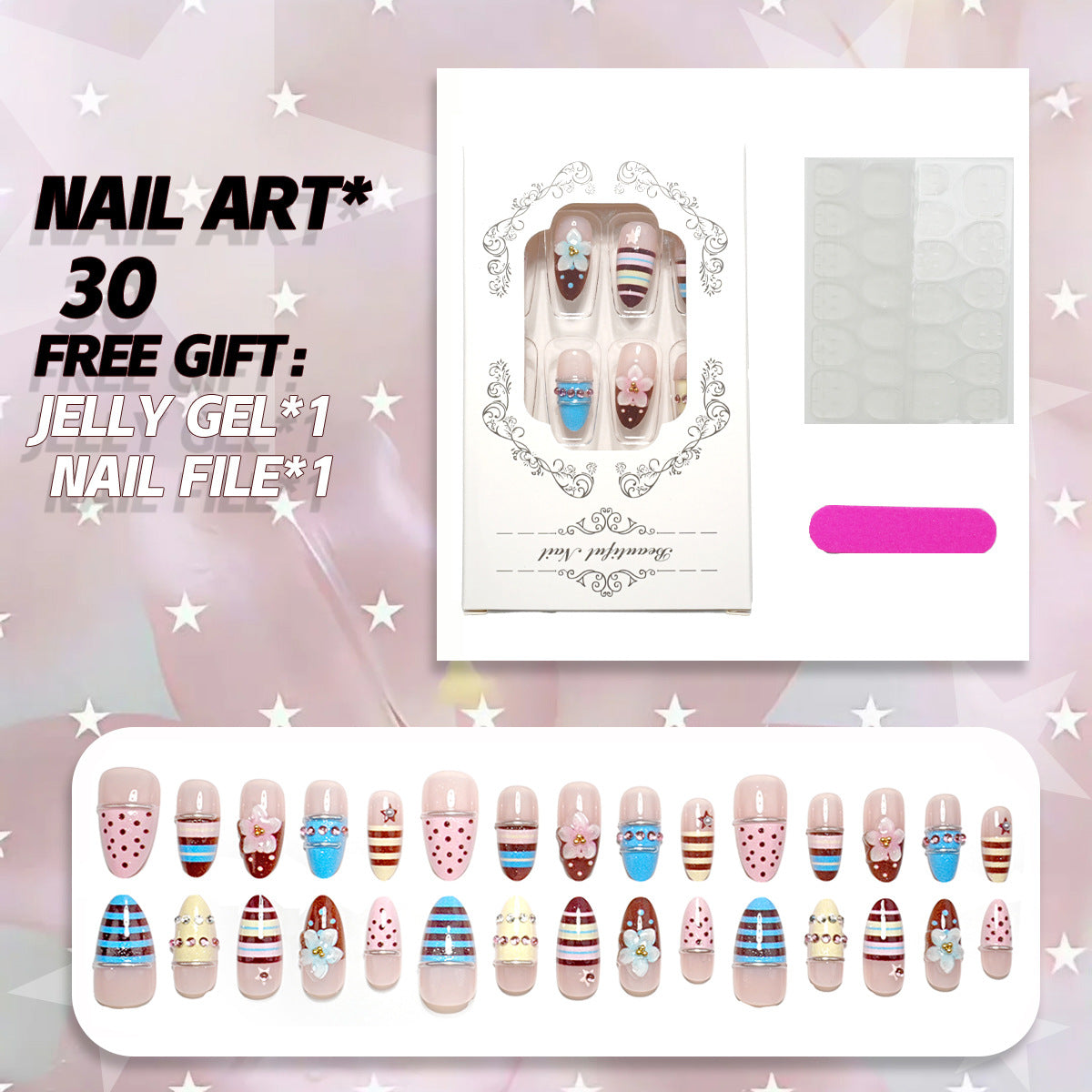 Dekorative Nagelkunst