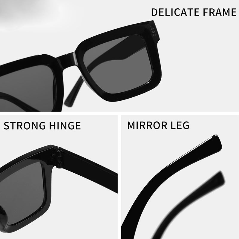 Damen modische quadratische Sonnenbrille mit hochwertigem Rahmendesign Brehn