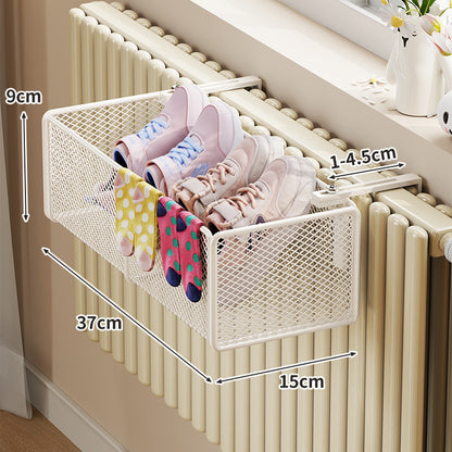 Radiator-Montierter Mesh Schuh- & Socken-Trocknungskorb mit Verstellklemme