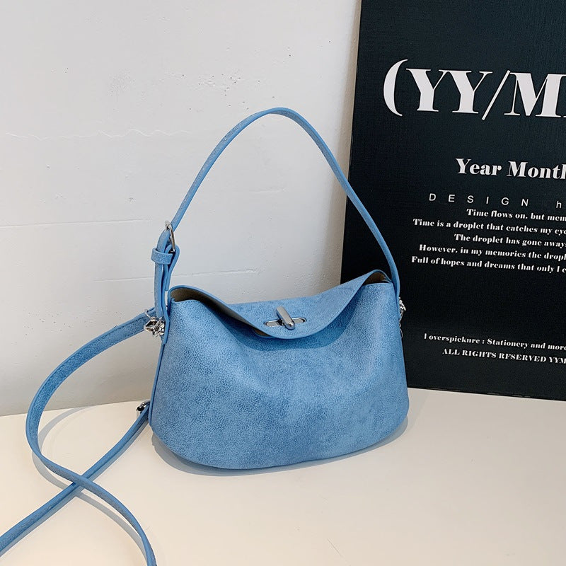 Elegante Soft-Suede Schultertasche Brehn