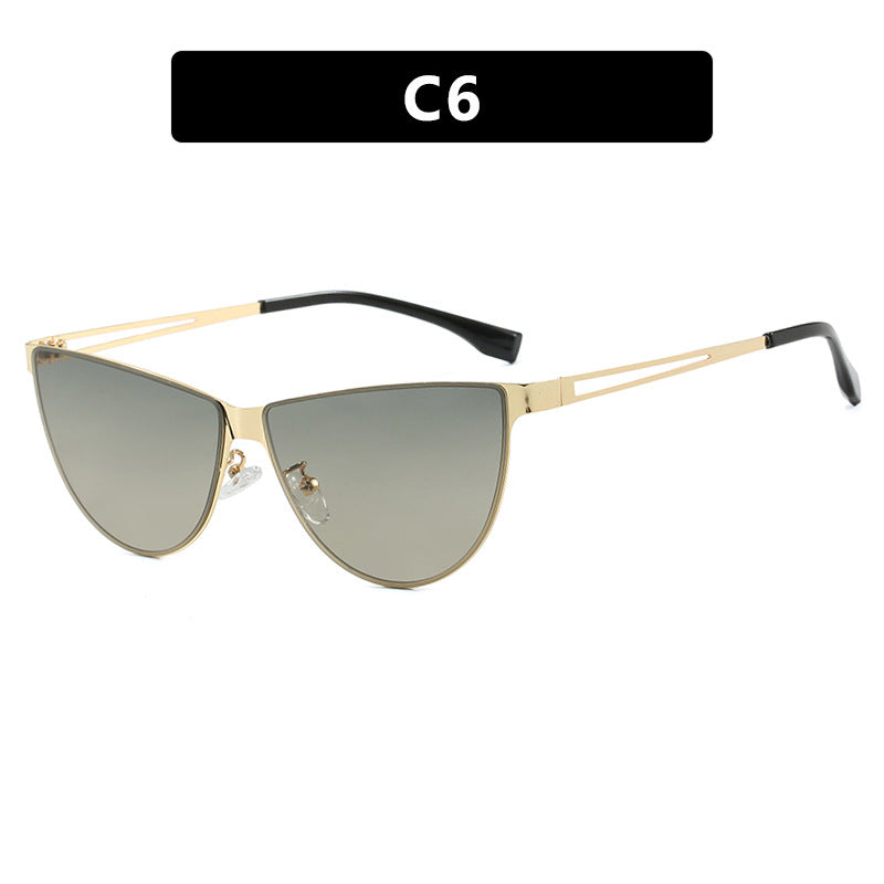 Damen Cat-Eye Sonnenbrille mit stilvollem Metallrahmen und schützendem UV-Filter Brehn
