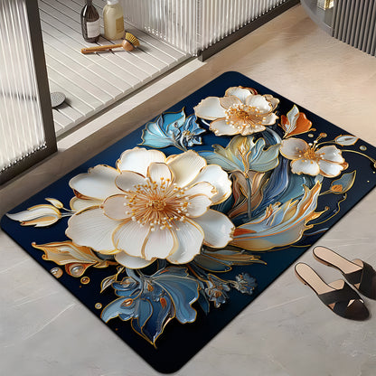 Floral Design Badezimmermatte Brehn
