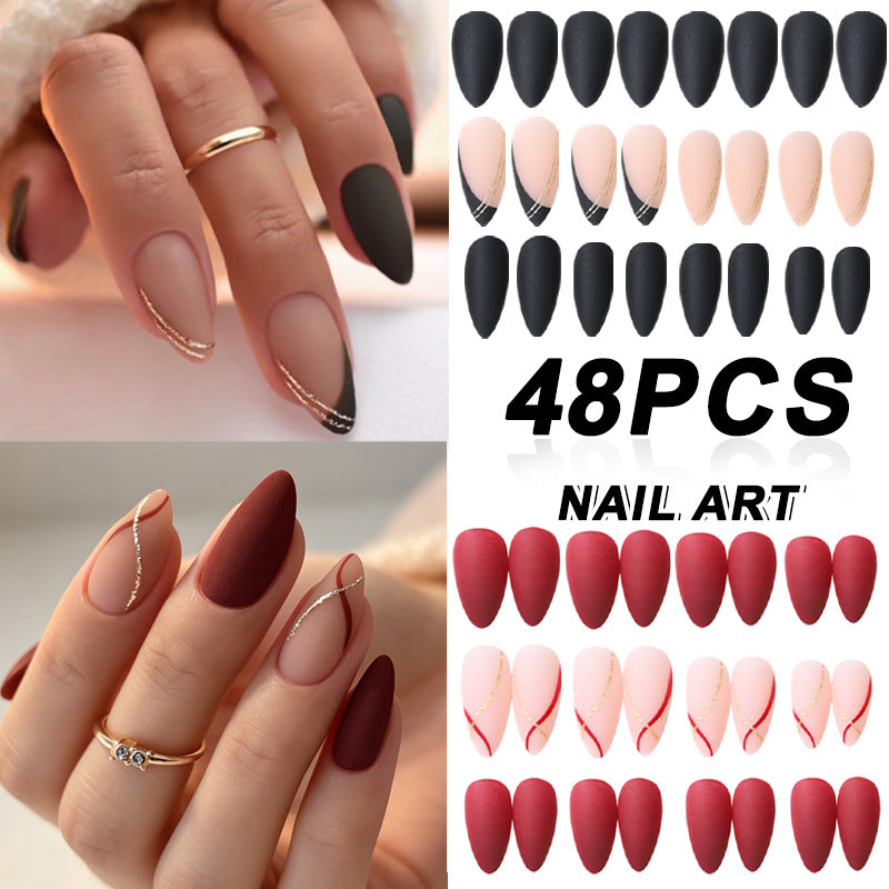 Elegantes French Tip Press-On Nail Set Brehn