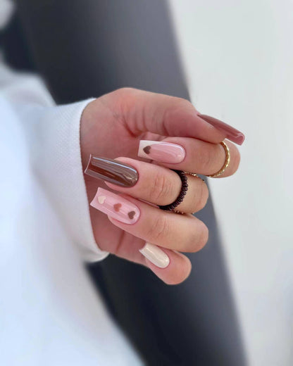 Herz-Design Acryl-Nagelkunst Set Brehn