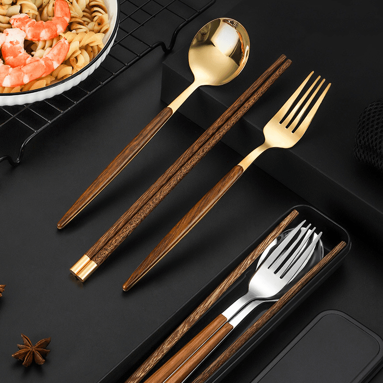 Edelstahl Bestecksets Mit Holzgriff | Brehn