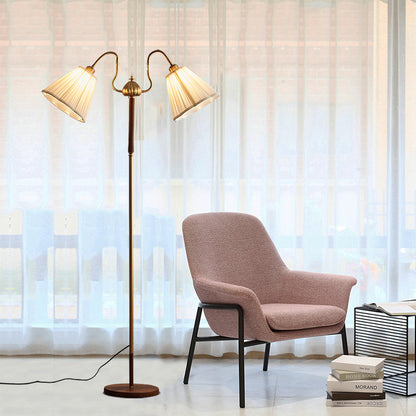 Klassische Doppelshade Stehlampe
