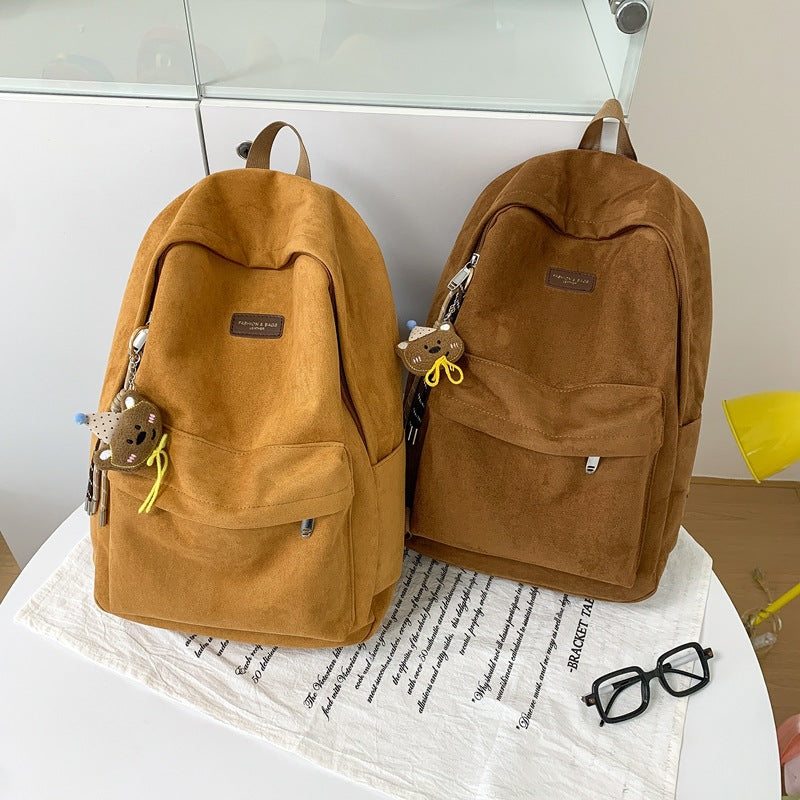 Stylische Wildleder-Rucksack Brehn