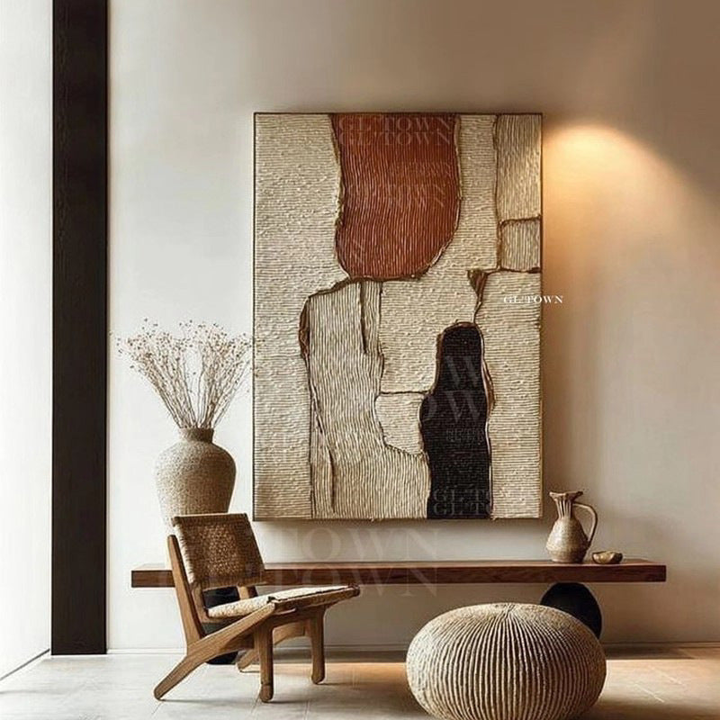 Moderne Minimalistische Geometrische Leinwandkunst