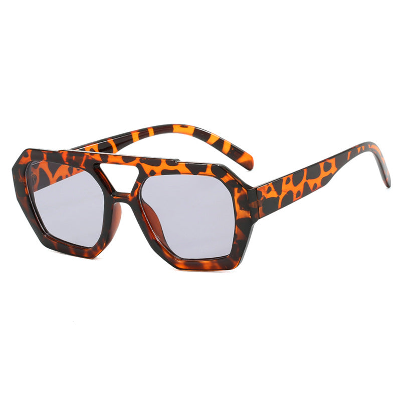 Damen geometrische Sonnenbrille aus robustem Kunststoff mit polarisierten Gläsern Brehn