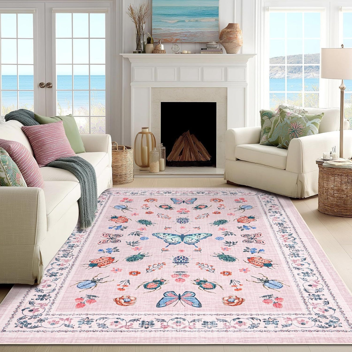 Dekorativer Floral-Design-Teppich Brehn