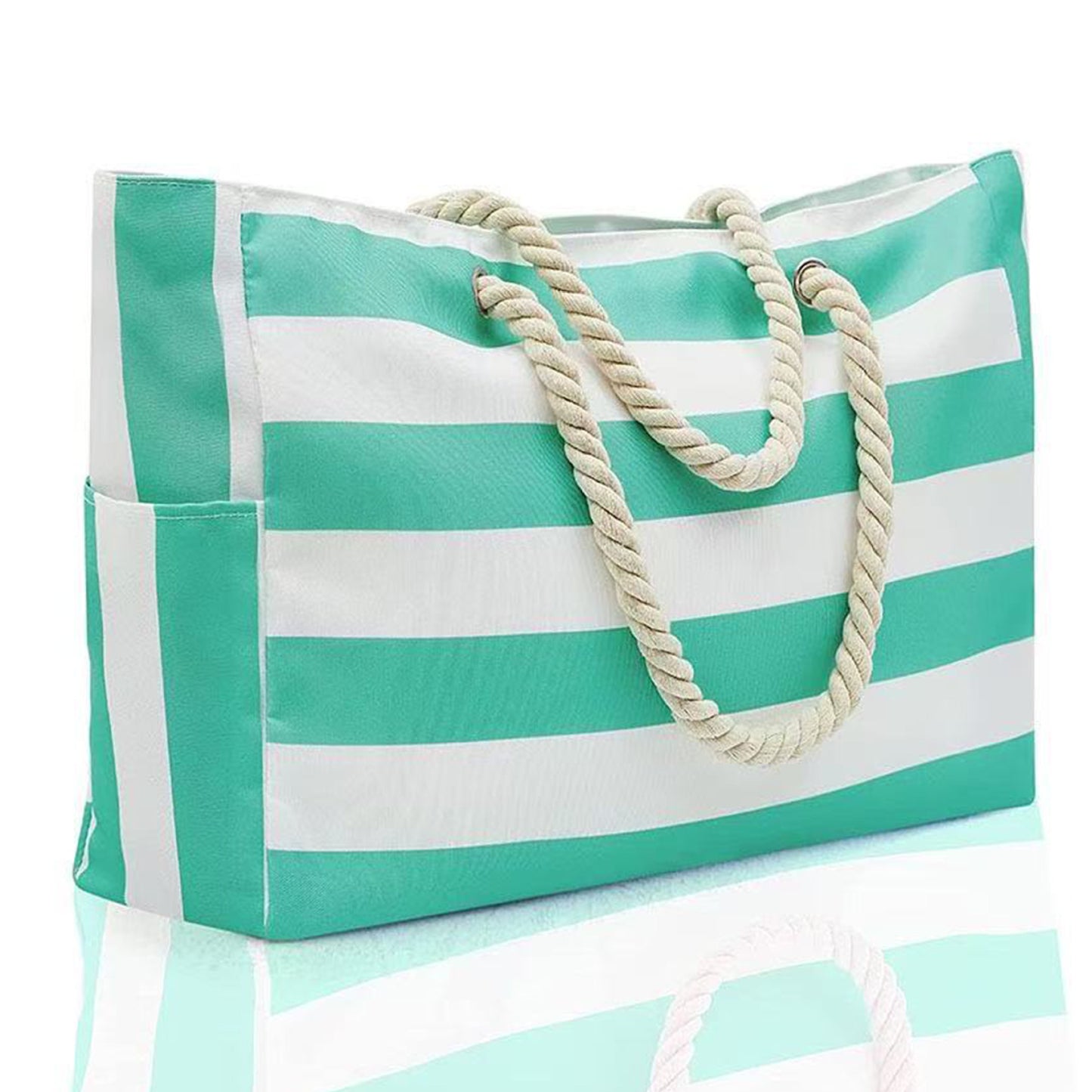 Strandtasche mit Robusten Seilgriffen Brehn