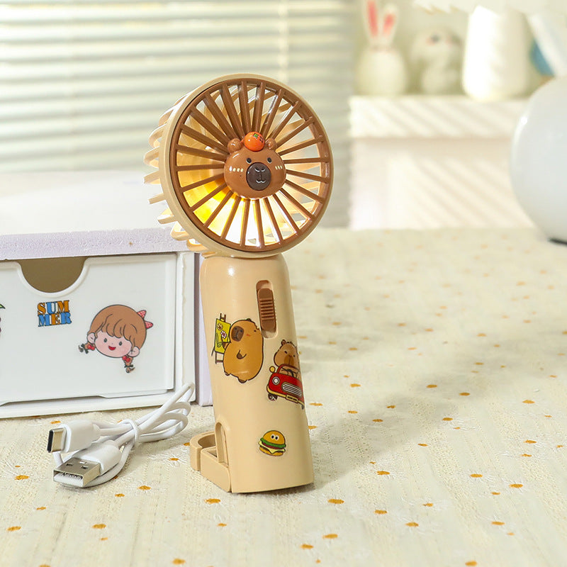 Damen Tragbarer Mini-Ventilator mit süßem Tierdesign Brehn