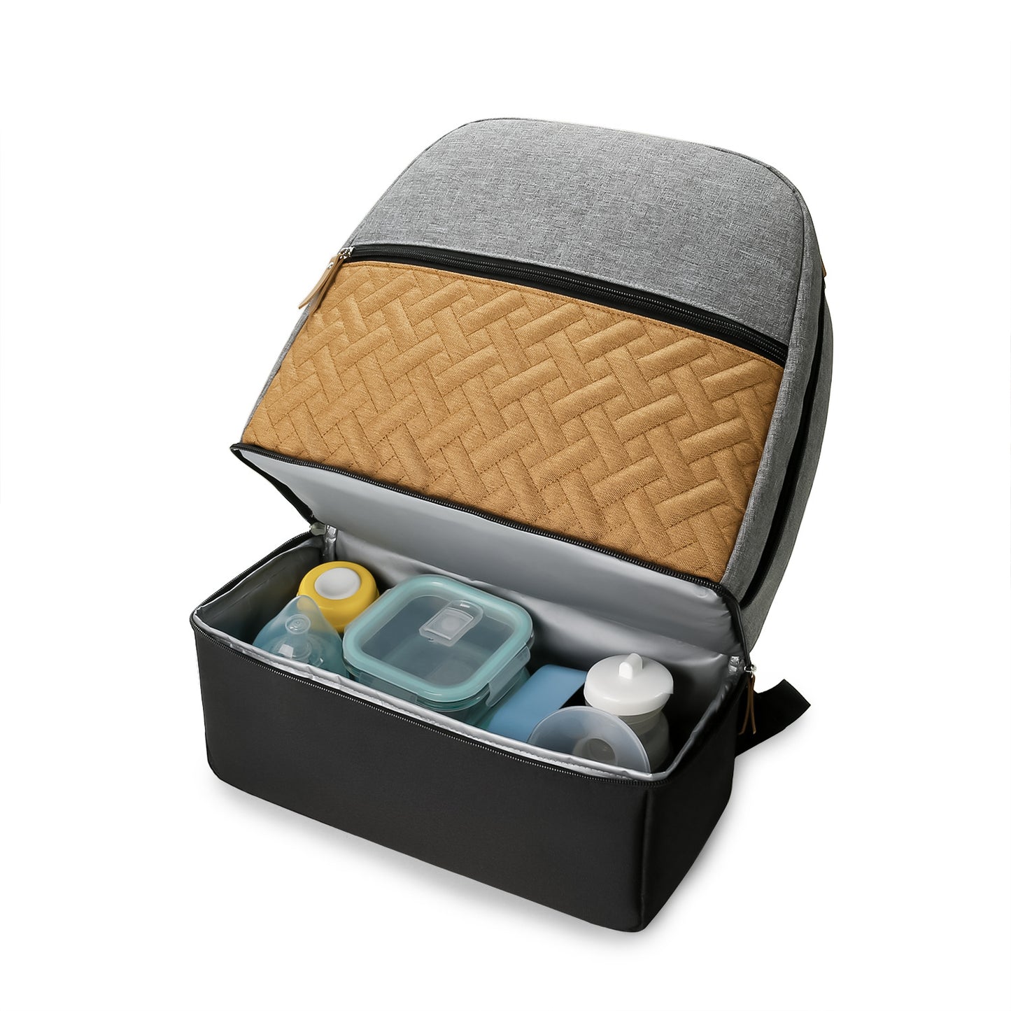 Rucksack mit Floralem Muster und Separatem Fach Brehn