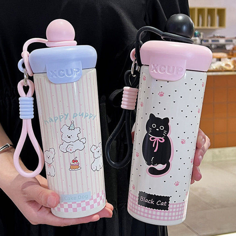 Damen Kreative Wasserflasche mit Tiermotiv Brehn