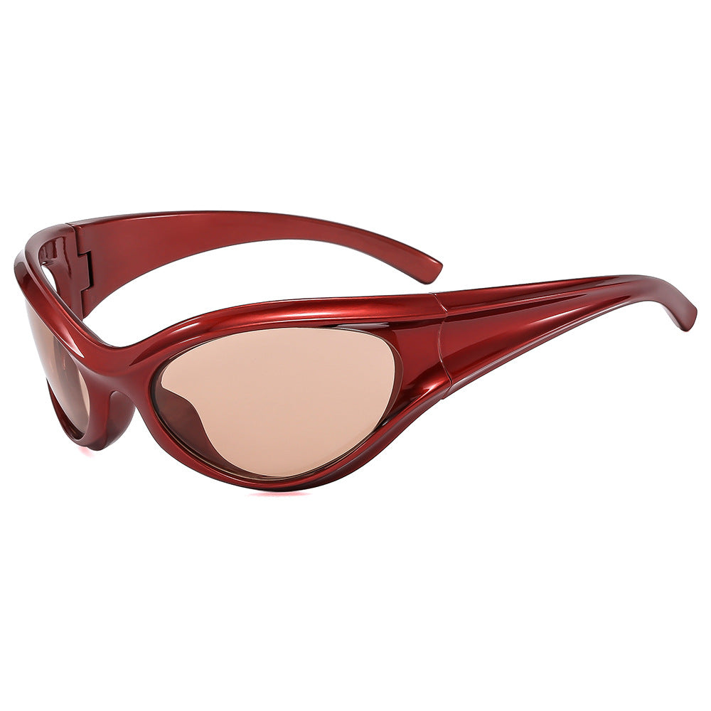 Damen sportliche Sonnenbrille mit aerodynamischem Design Brehn