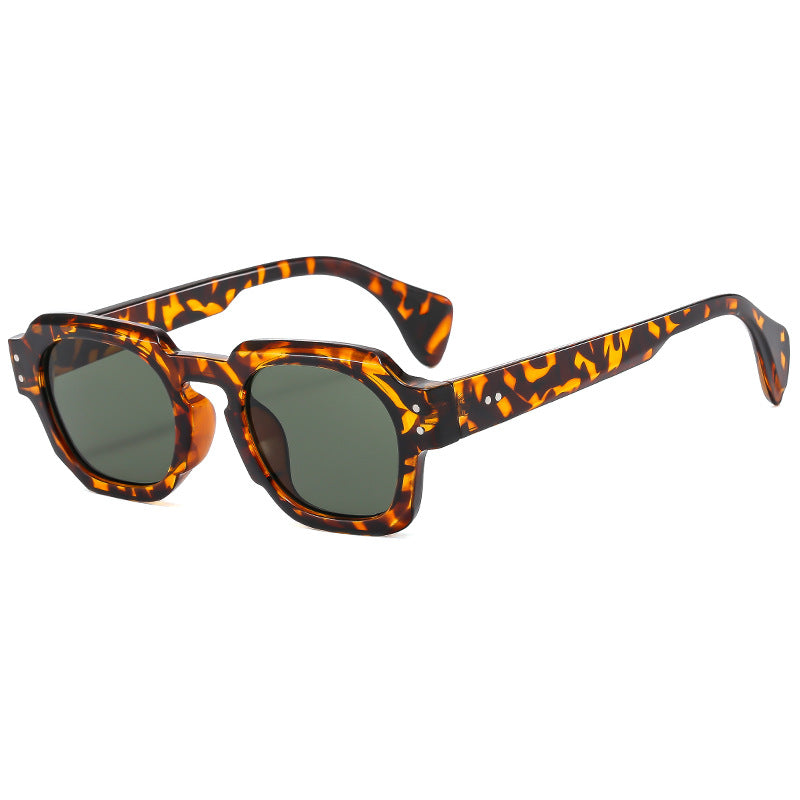 Damen Modische Sonnenbrille im einzigartigen achtkantigen Design Brehn