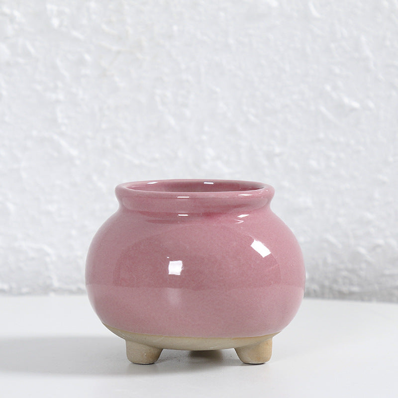 Zeitgenössische Kurvenkeramische Vase Brehn