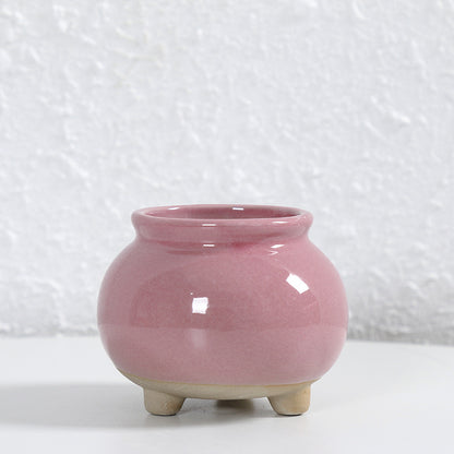 Zeitgenössische Kurvenkeramische Vase Brehn