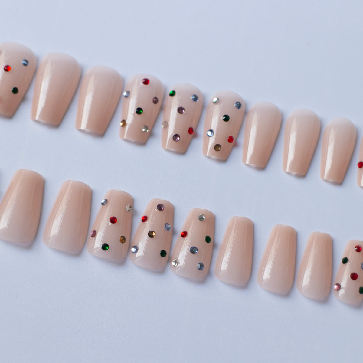 Glitzerndes Strass-Nagelkunst-Set