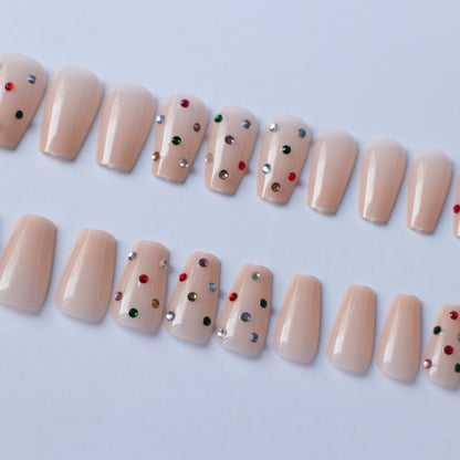 Glitzerndes Strass-Nagelkunst-Set